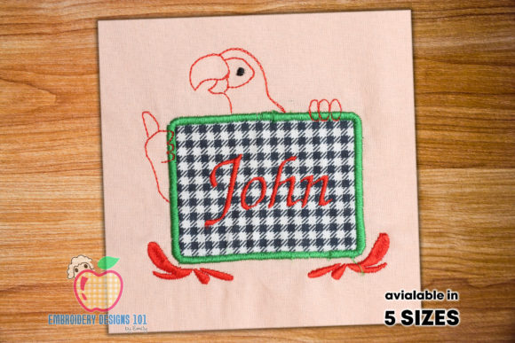 A Parrot's Applique Frame: Evaluating a Bird Design for Craft Sales