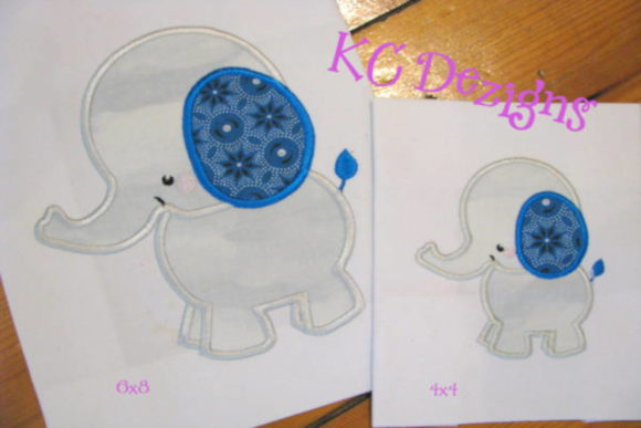 Baby Elephant Side View Applique Embroidery Review