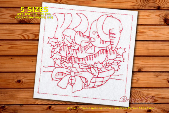 Christmas Bear Machine: A Festive Embroidery Delight