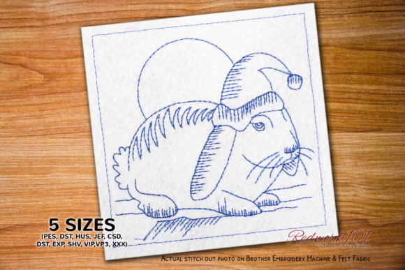 Christmas Rabbit Redwork: A Charming Design Review