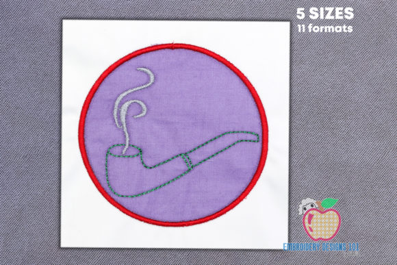 Cigar Pipe for the Smoking: A Unique Embroidery Design