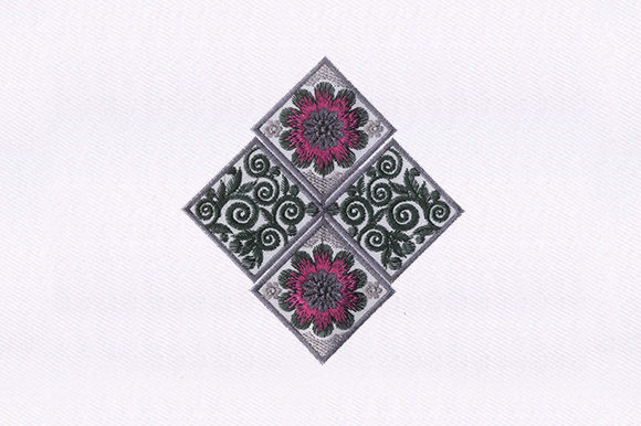 Floral Boxes Quilting Design for Premium Sweatshirts