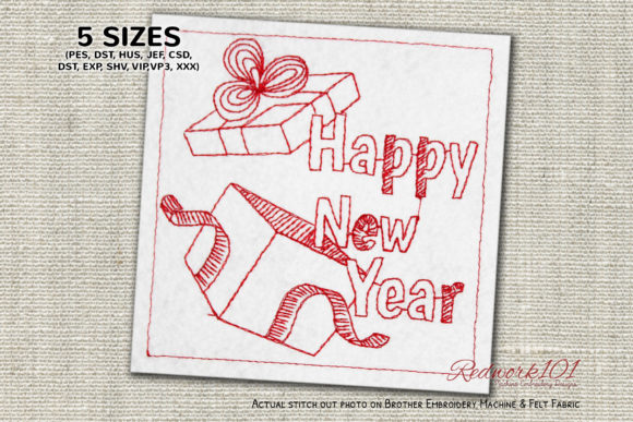 New Year Gift Boxes Lineart Design Review