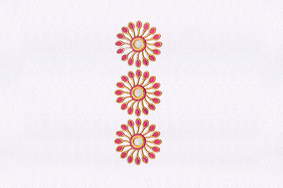 Pink Florals Quilting Design: A Versatile Embroidery Gem