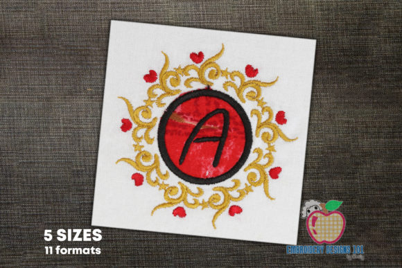 Round Floral Frame with Text: A Versatile Design