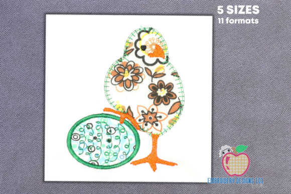 Small Chick with an Egg Applique Review