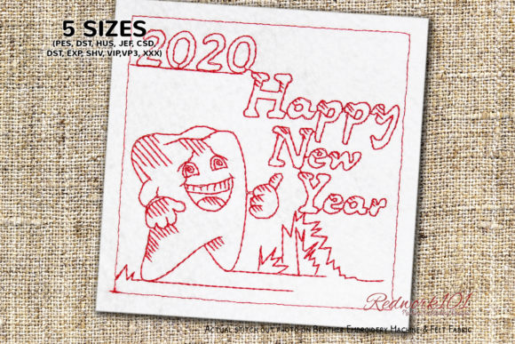 Tooth Cartoon Character: A Charming New Year Design