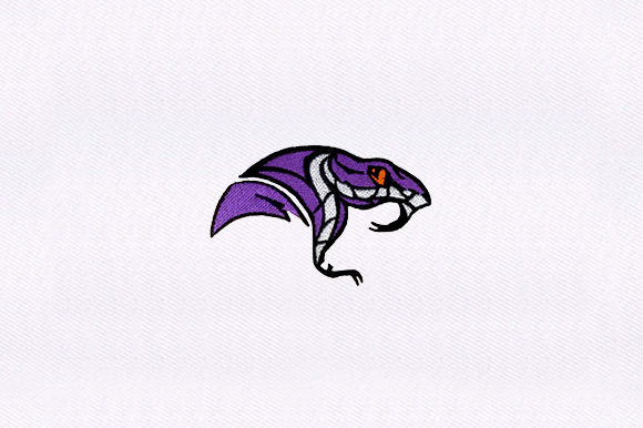 Viper Snake Design for Bold Apparel Embroidery